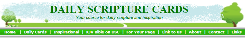 DAILY SCRIPTURE CARDS--Your source for daily scripture and inspiration